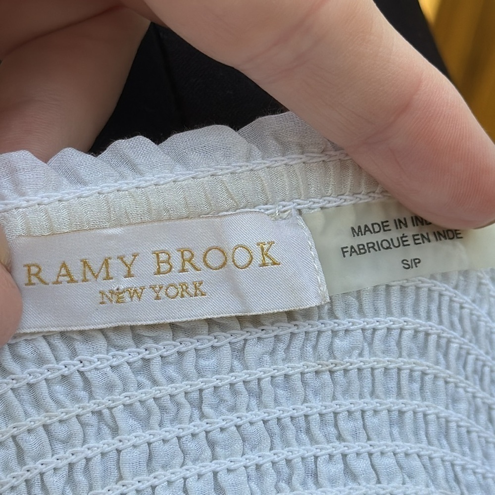 Ramy Brook off shoulder bell sleeve top, size small - Picture 6 of 8